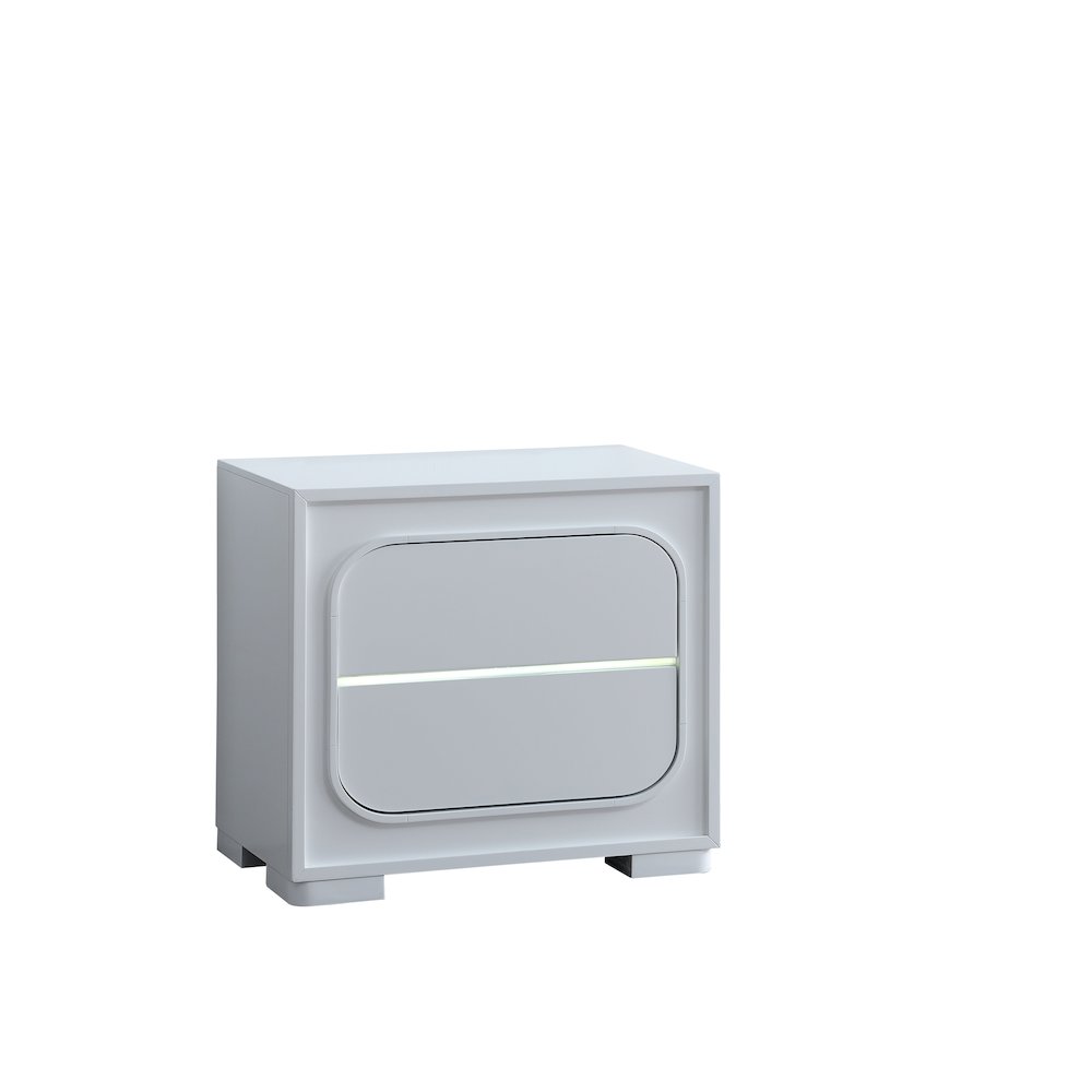 Glory Furniture Milan Nightstand, White. Picture 12
