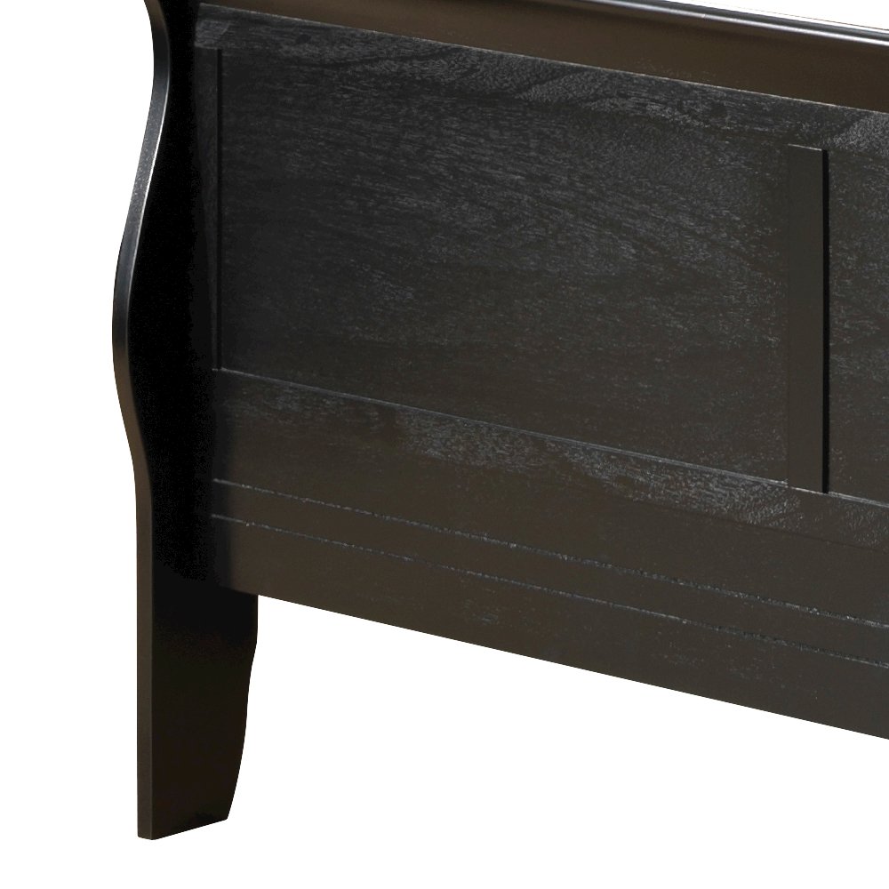 Glory Furniture Louis Phillipe King Bed in Black Color. Picture 13