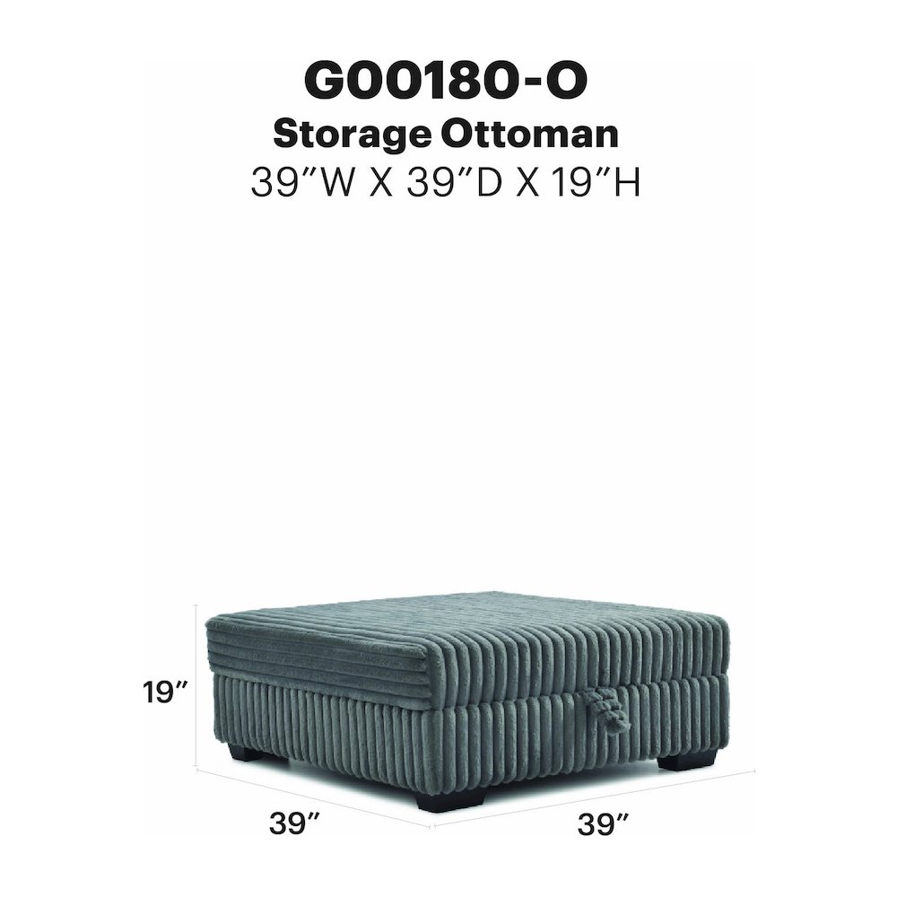Teddy Ottoman - GRAY. Picture 7