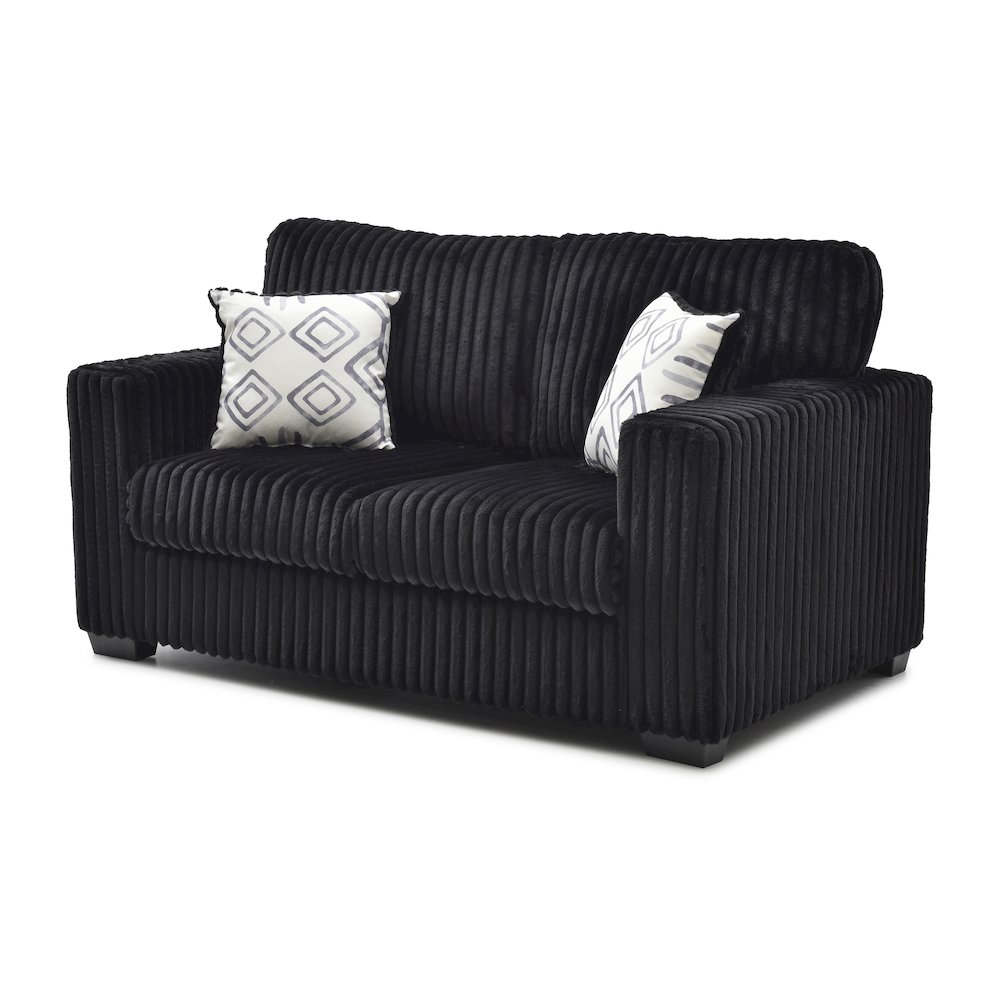 Teddy Loveseat - BLACK. Picture 1