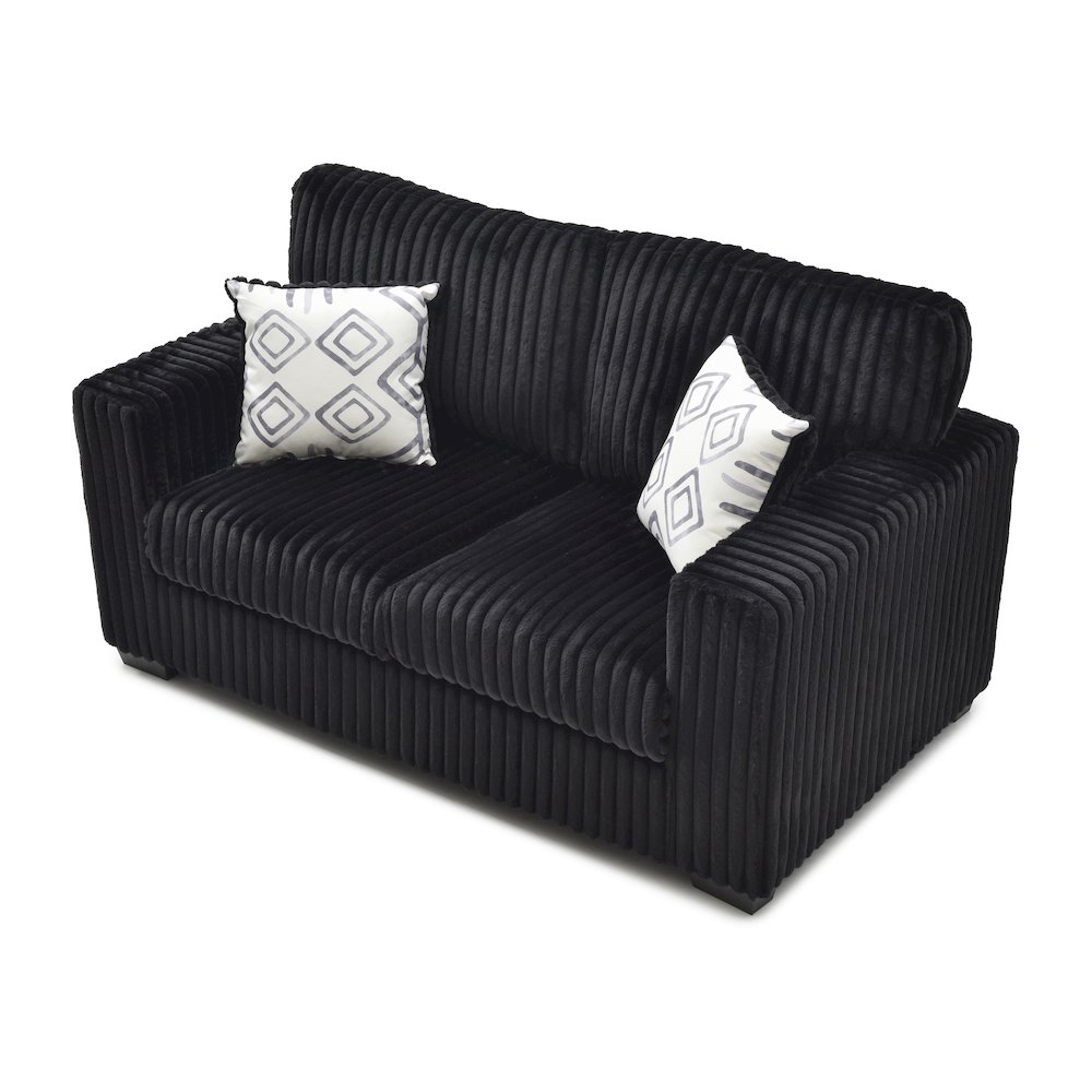 Teddy Loveseat - BLACK. Picture 3