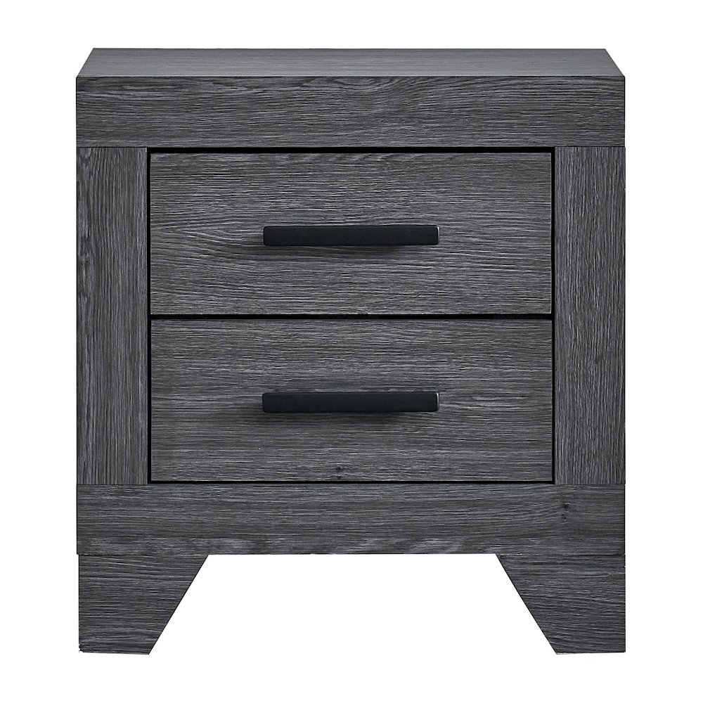 2-Drawer Nightstand with Dovetail Drawers, Modern Bedside Table for Bedroom. Picture 2