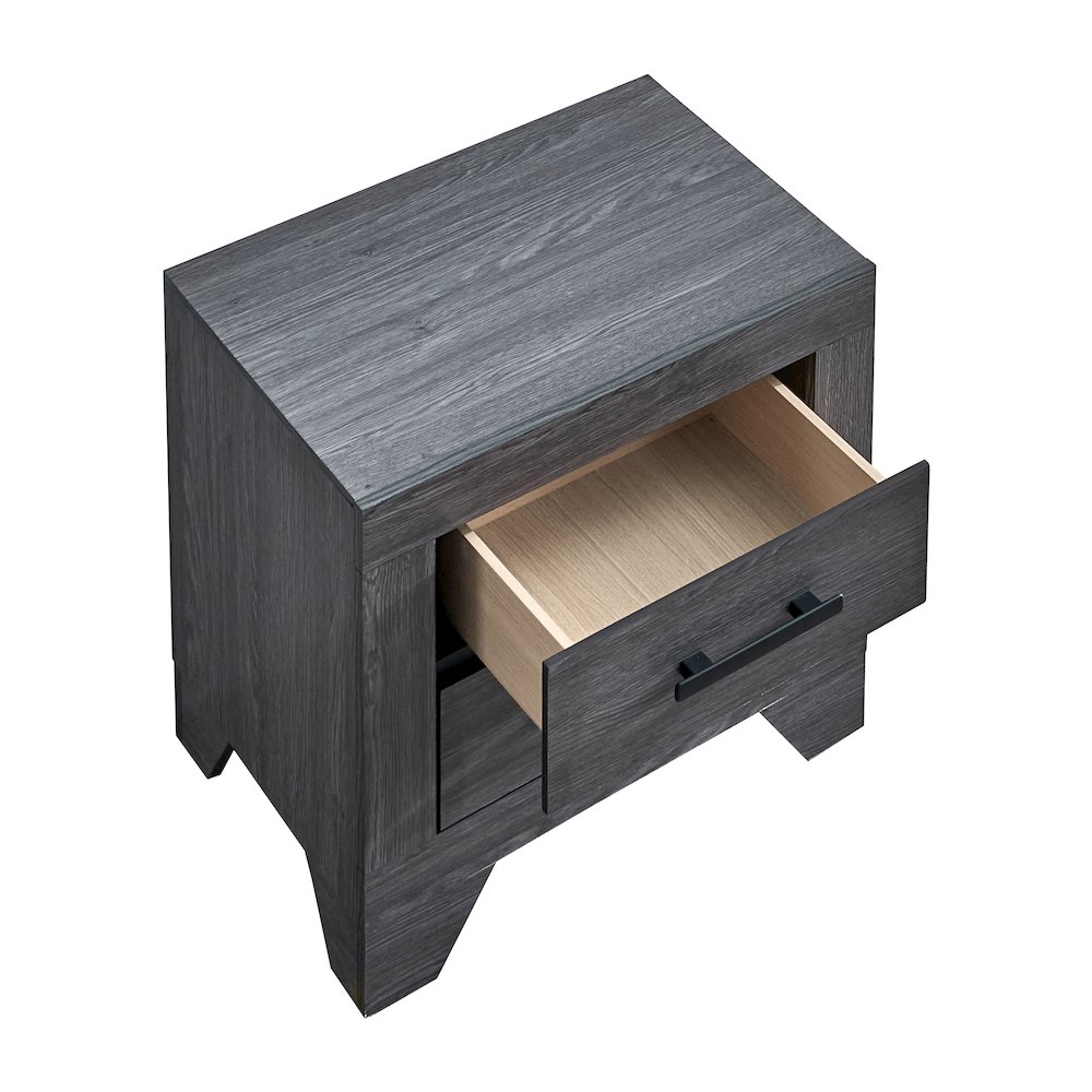 2-Drawer Nightstand with Dovetail Drawers, Modern Bedside Table for Bedroom. Picture 3