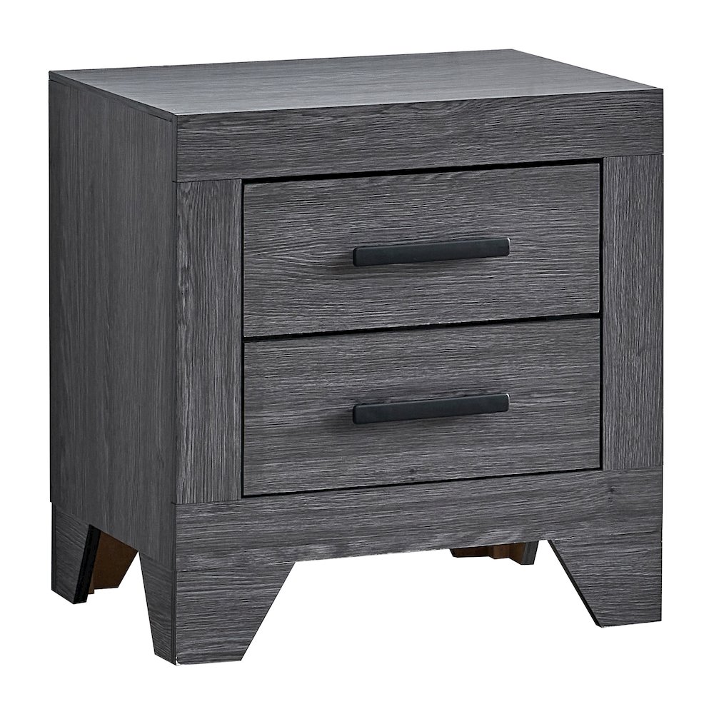 2-Drawer Nightstand with Dovetail Drawers, Modern Bedside Table for Bedroom. Picture 1