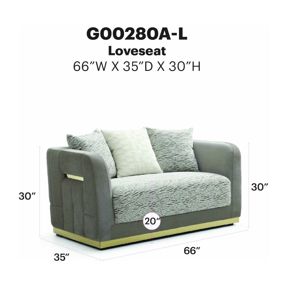 Upholstered Loveseat with Accent Pillows, Classic Sofa for Living Room. Picture 7