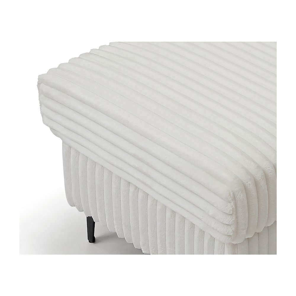 Houston Ottoman White. Picture 6