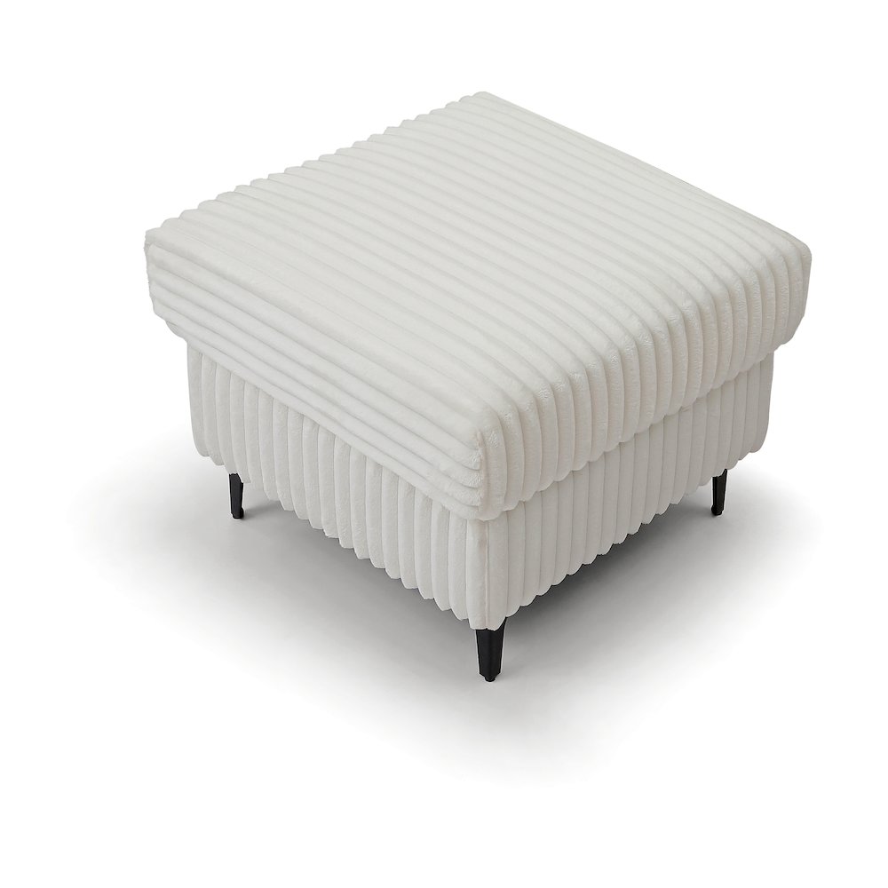 Houston Ottoman White. Picture 3