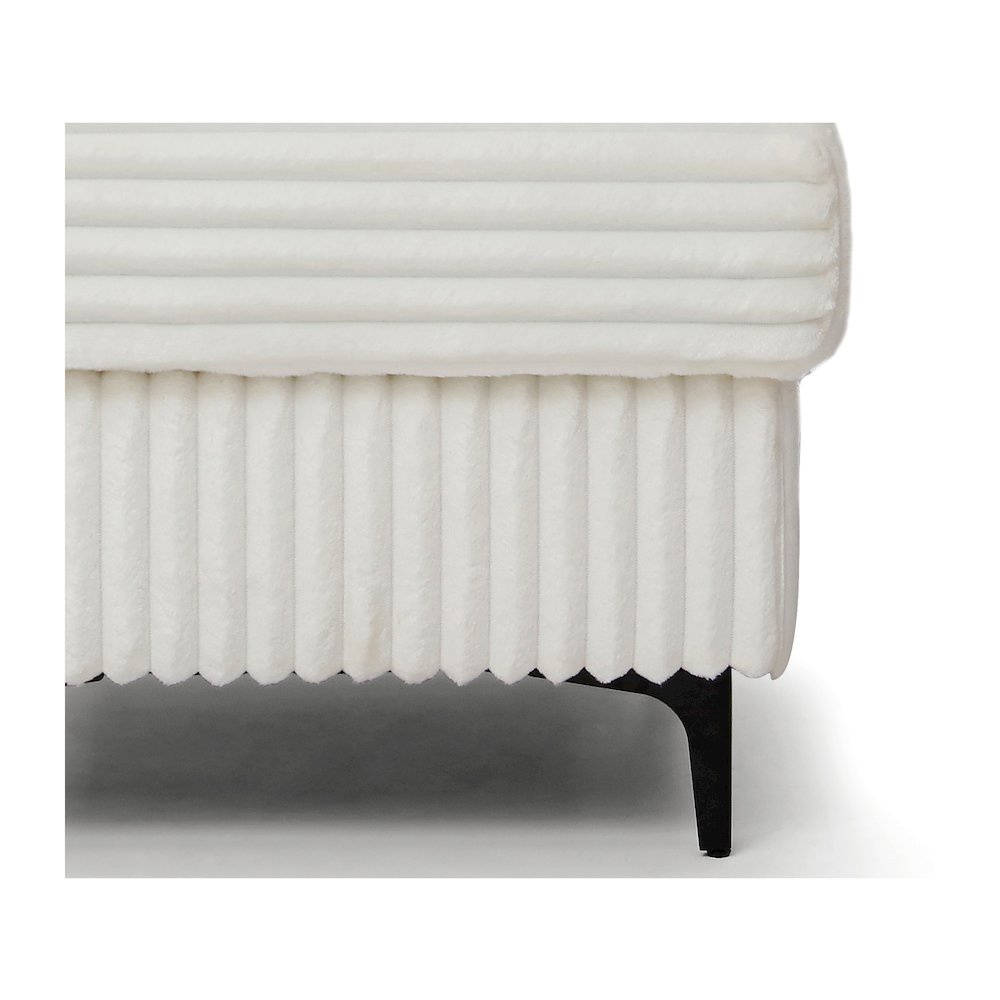 Houston Ottoman White. Picture 5