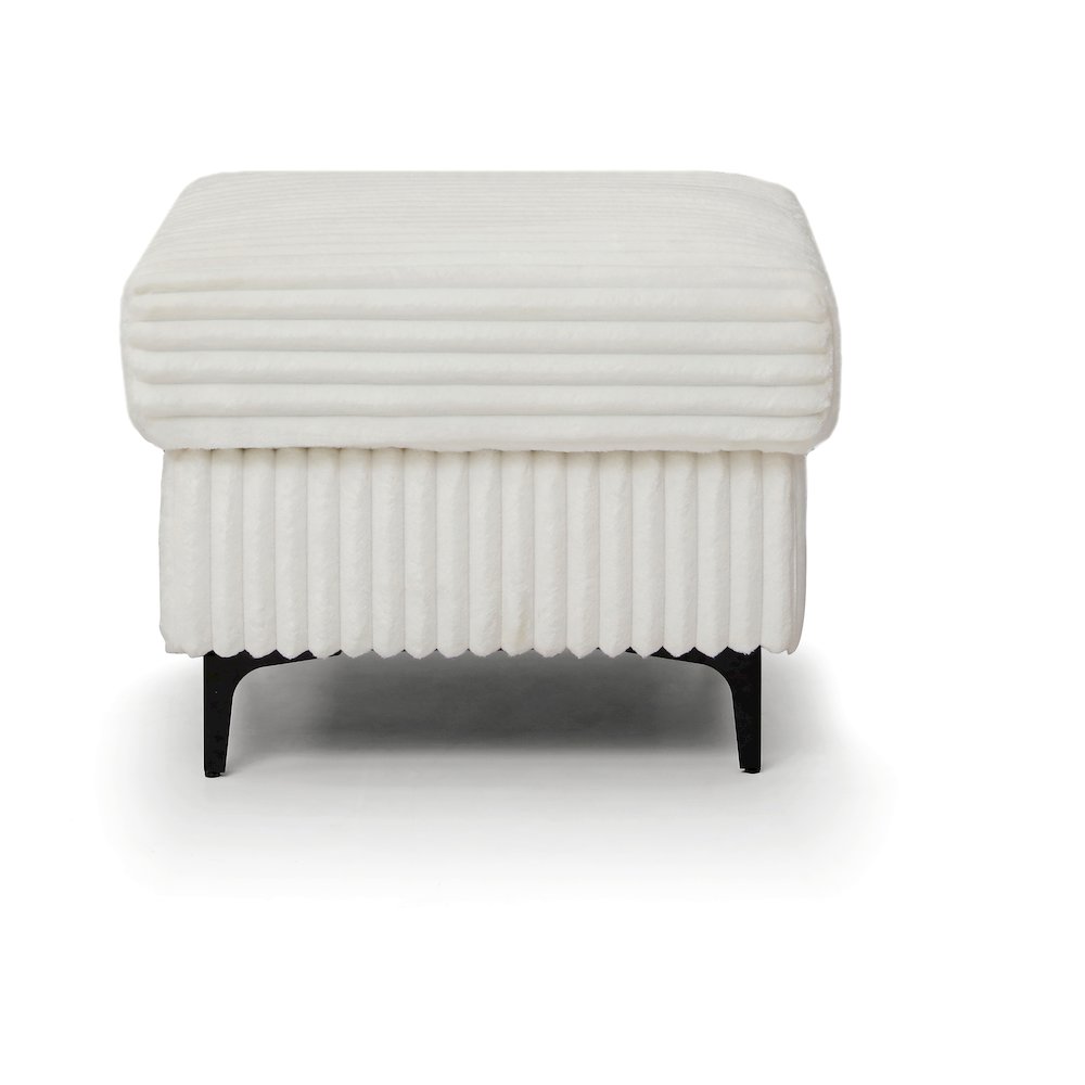 Houston Ottoman White. Picture 1