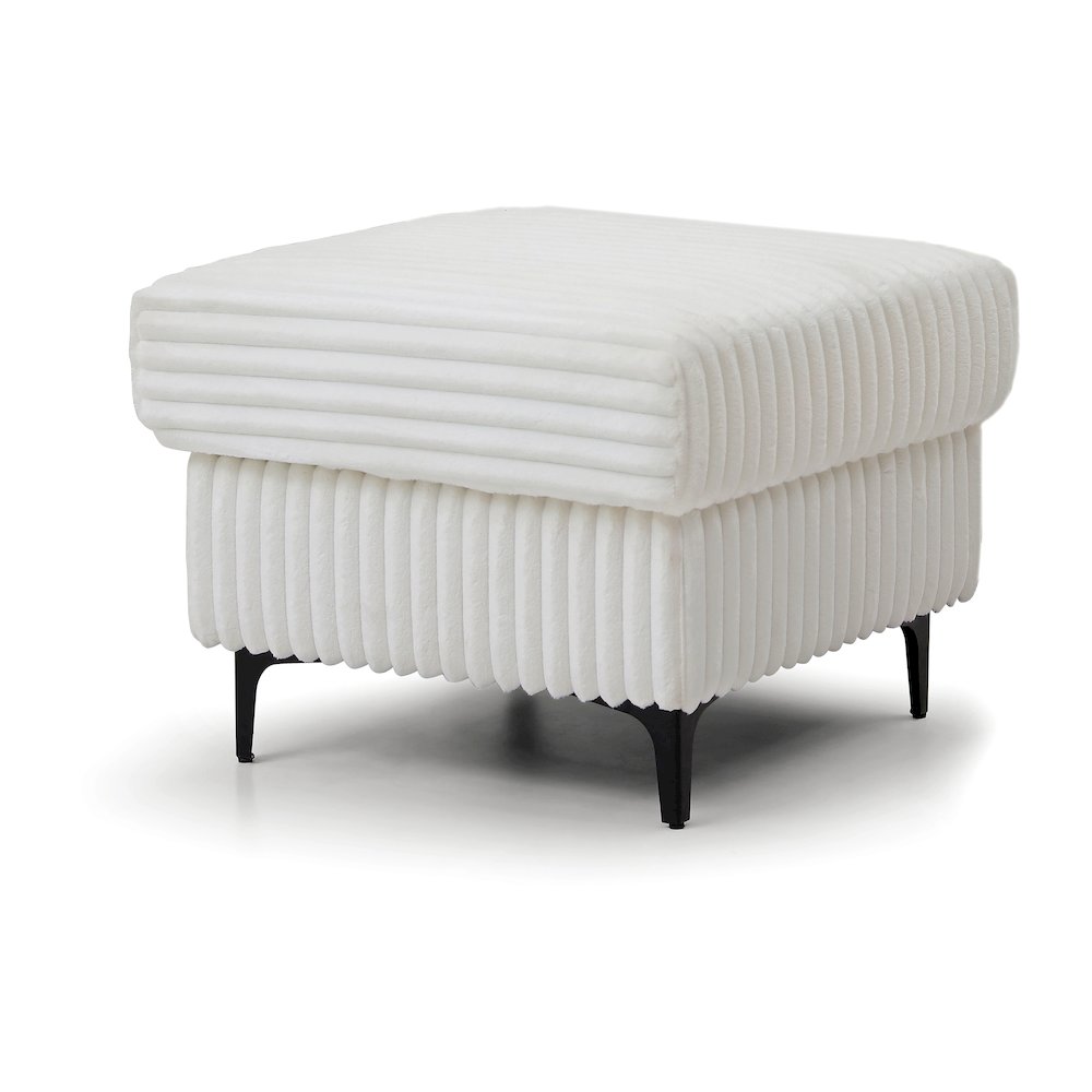 Houston Ottoman White. Picture 2