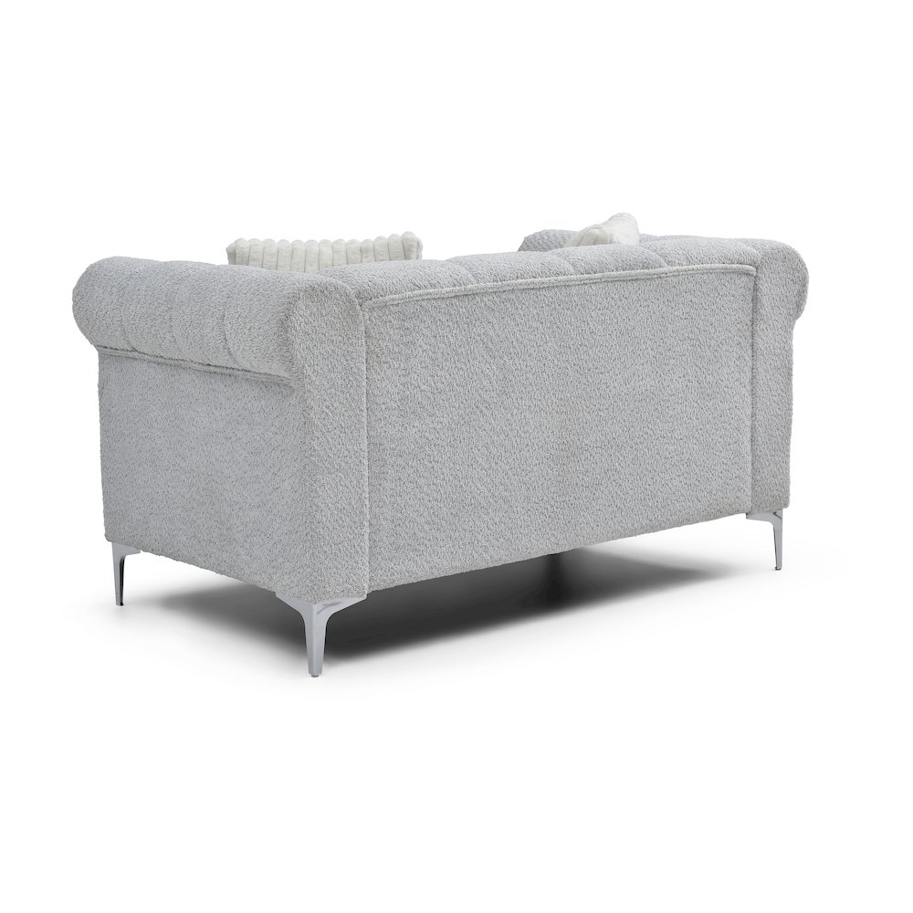Glory Furniture Sammy Loveseat, Gray Color. Picture 5