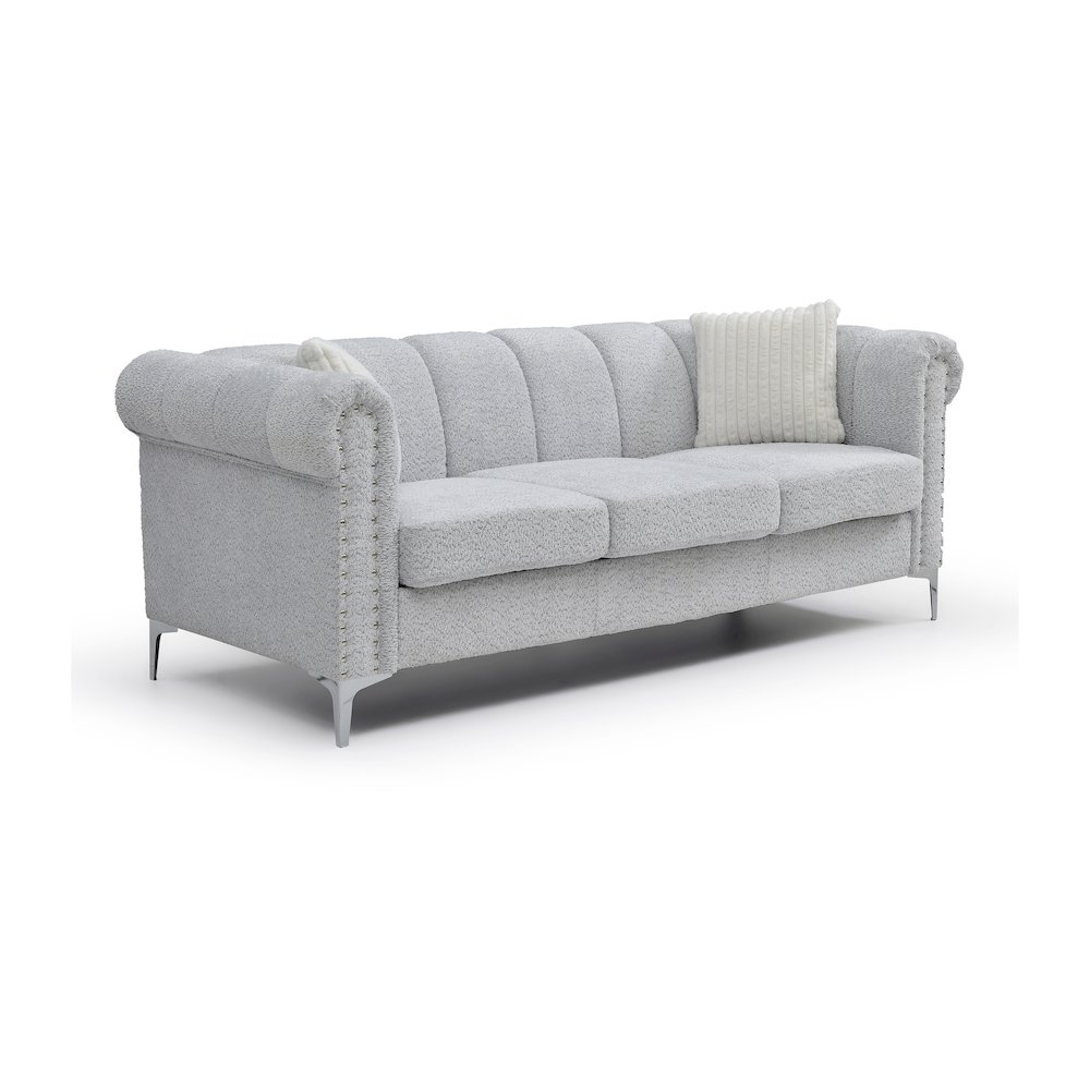 Glory Furniture Sammy Sofa, Gray Color. Picture 1