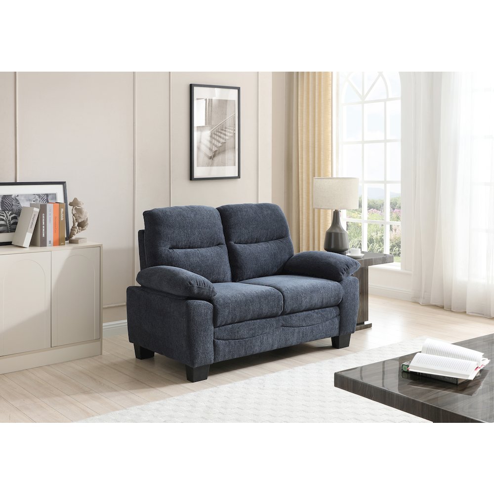 Casual Summerton Loveseat Blue. Picture 5