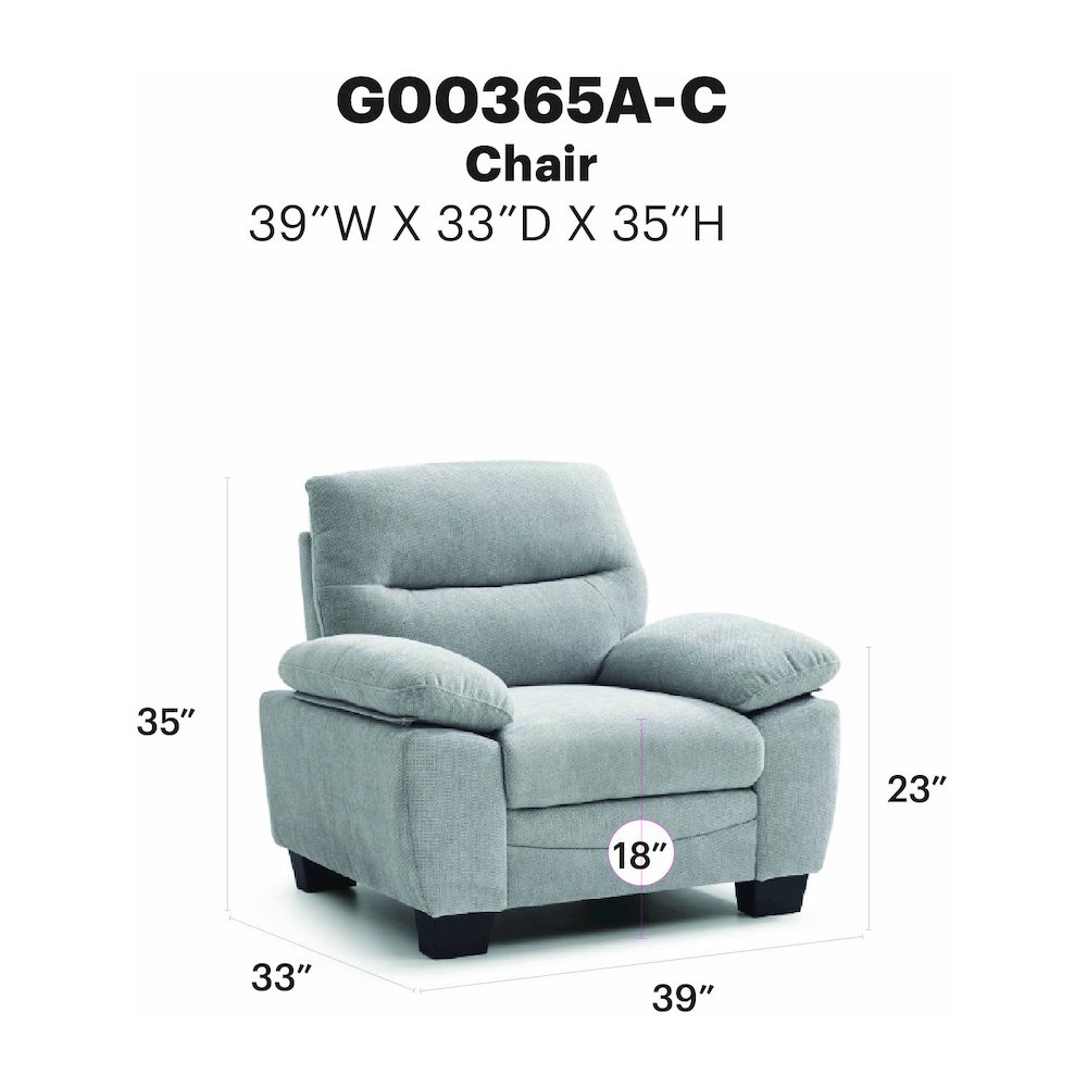 Casual Summerton Chair Gray. Picture 6