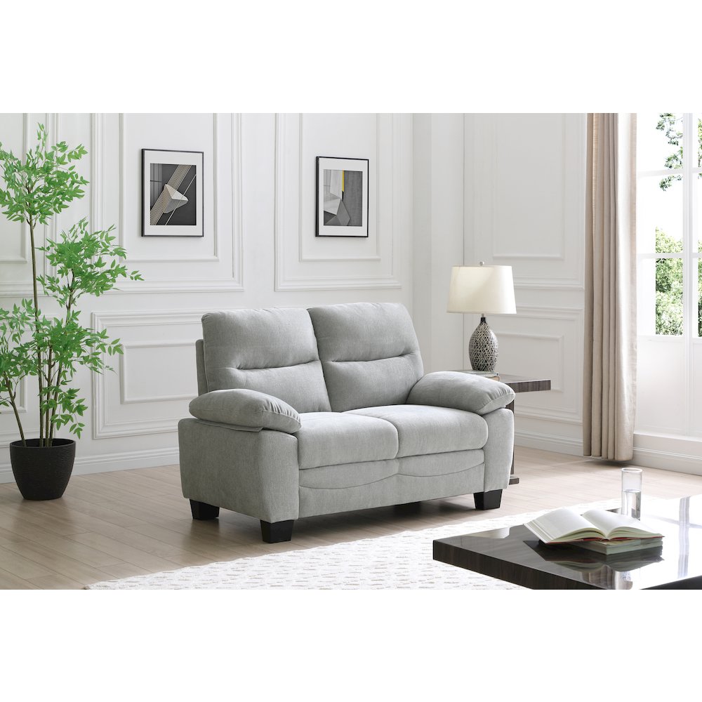 Casual Summerton Loveseat Gray. Picture 5