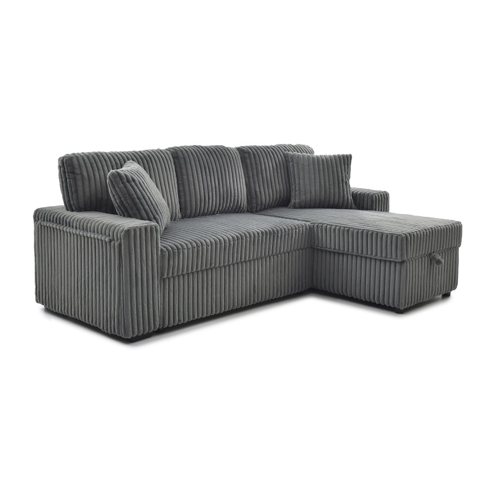Connie Sofa Bed Chaise, Gray. Picture 1