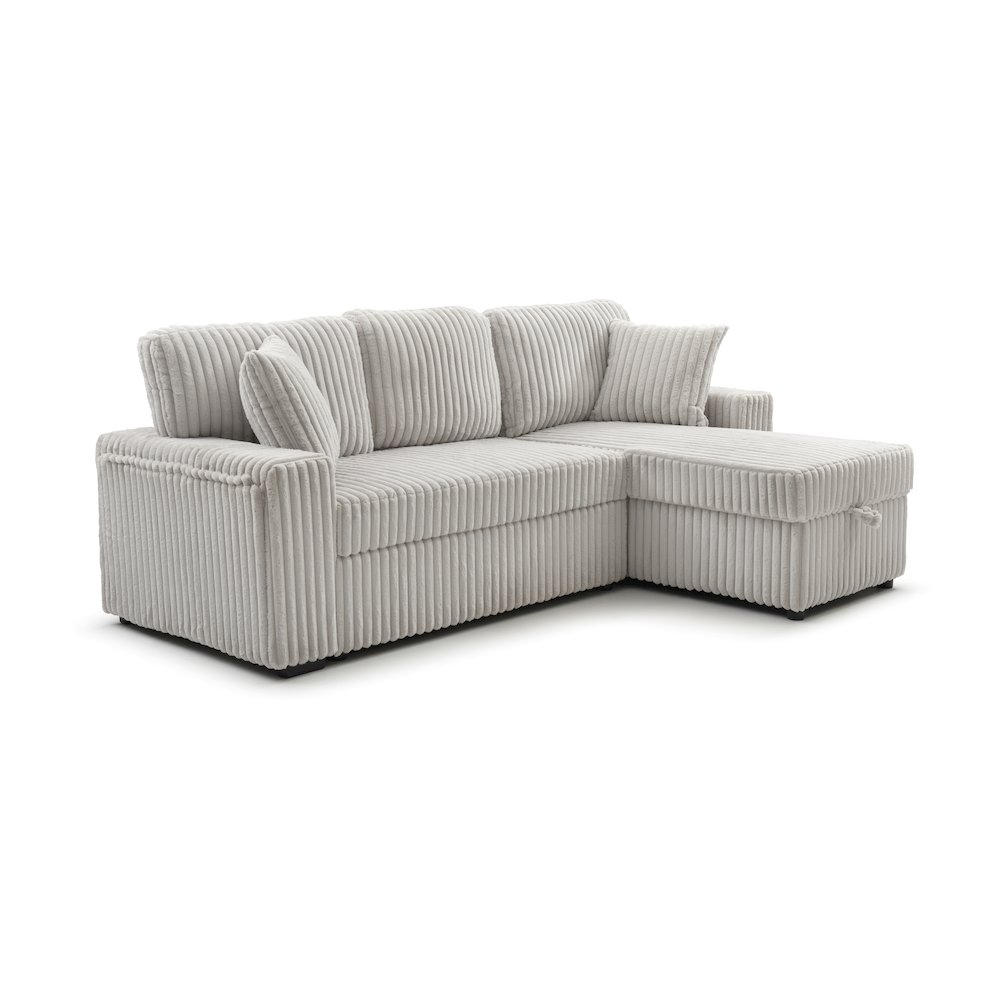 Connie Sofa Bed Chaise, Ivory. Picture 1