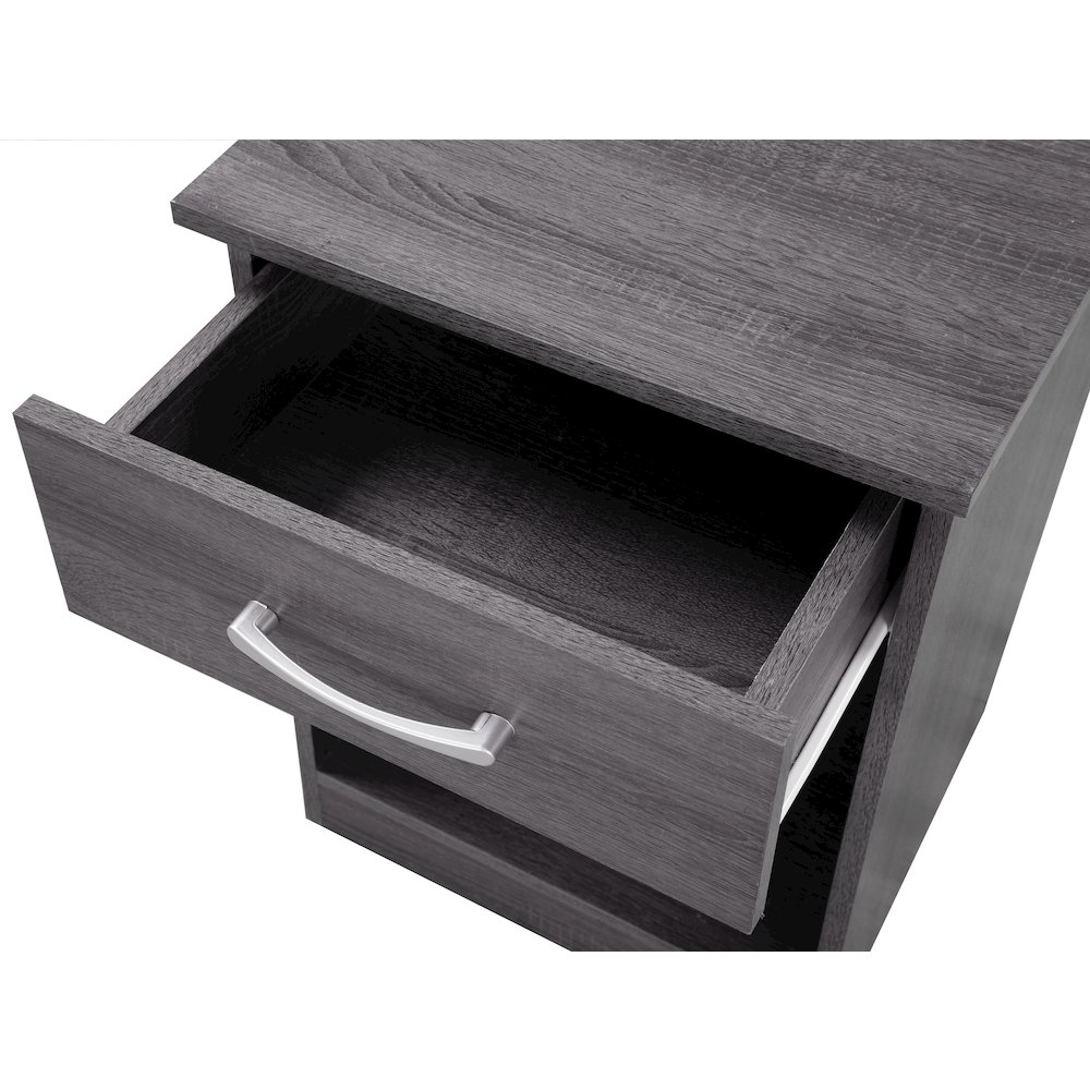 Glory Furniture Lindsey Nightstand in Gray Color. Picture 3