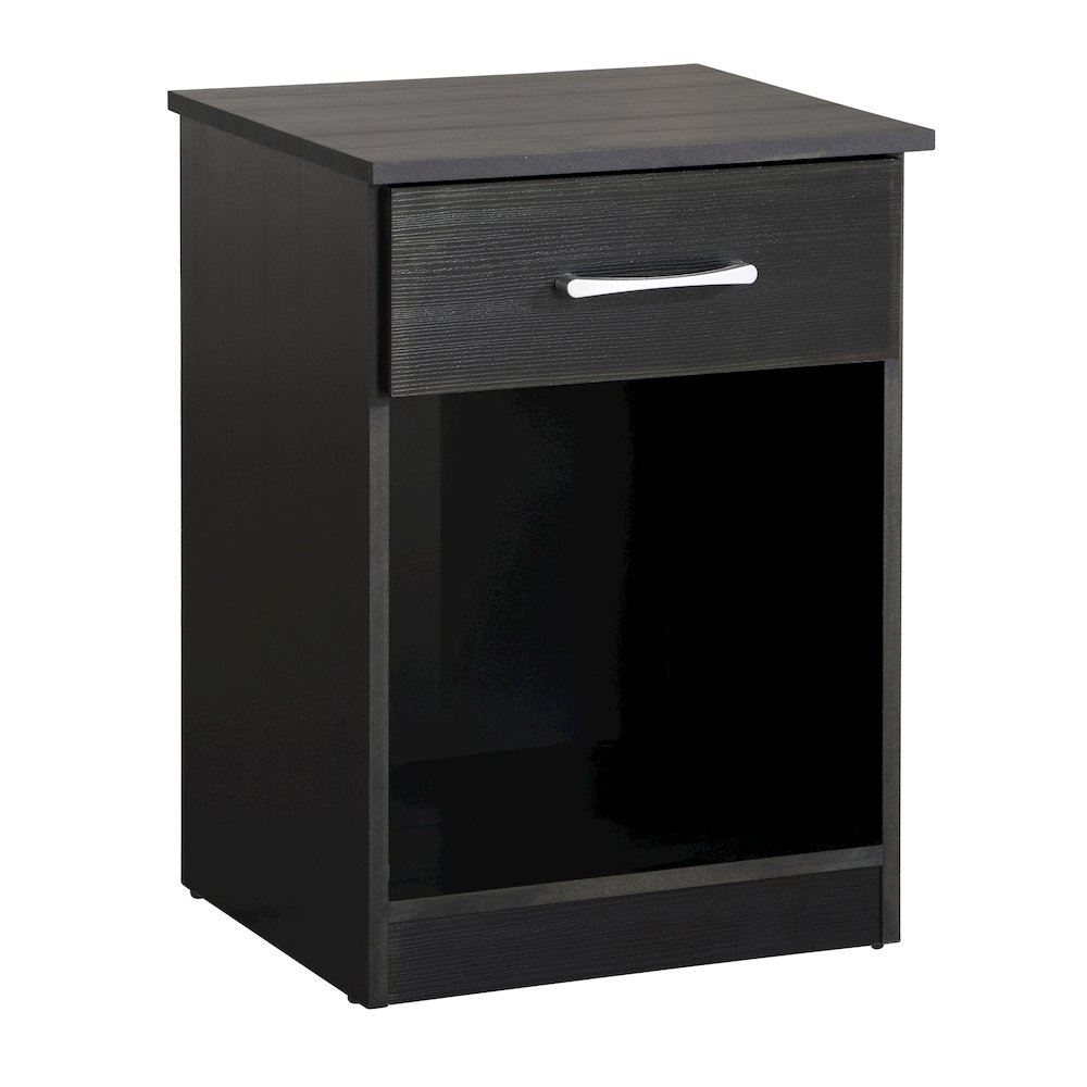 Glory Furniture Lindsey Nightstand in Black Color. Picture 1