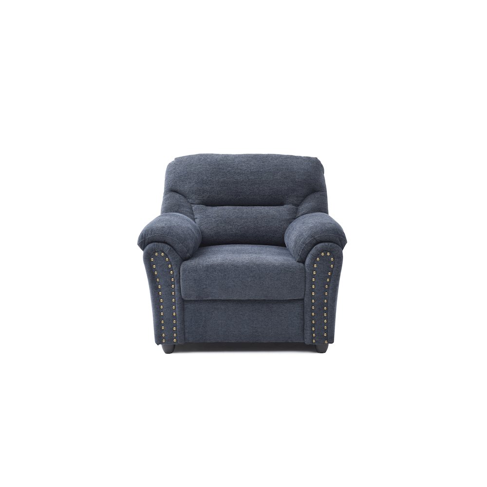 Contemporary Hamilton Chair Blue. Picture 1