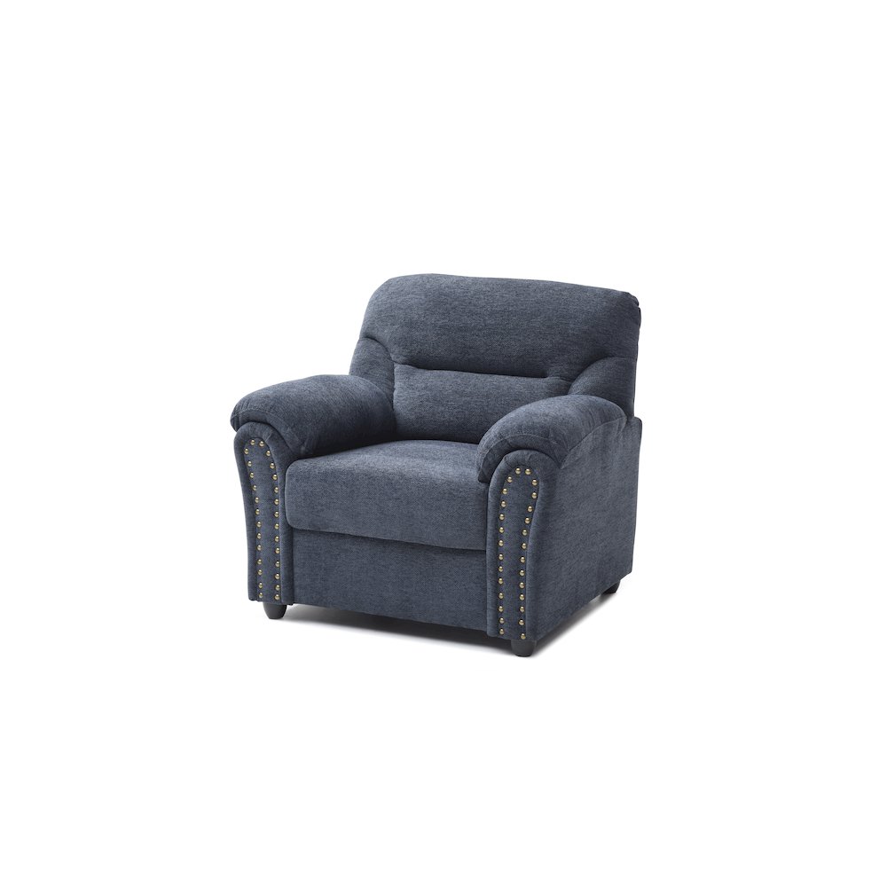 Contemporary Hamilton Chair Blue. Picture 2
