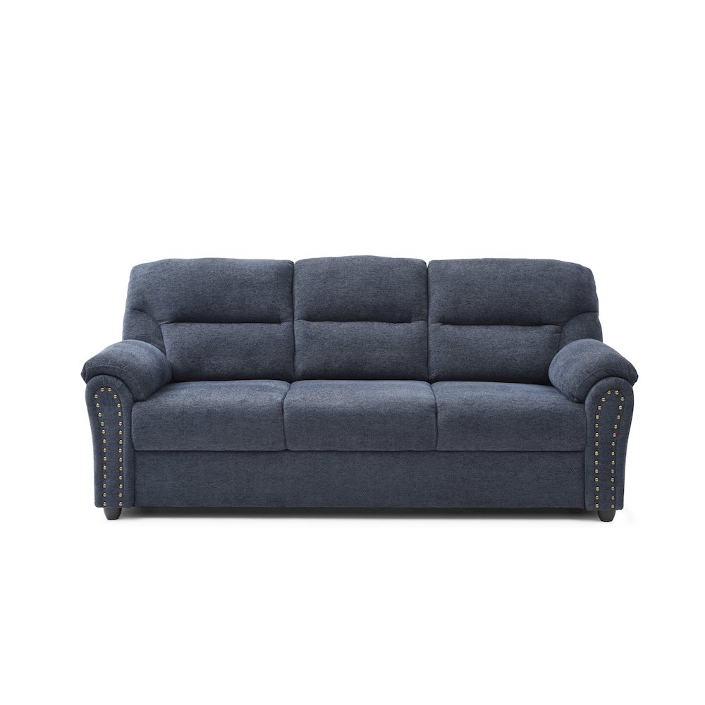 Contemporary Hamilton Sofa Blue. Picture 1