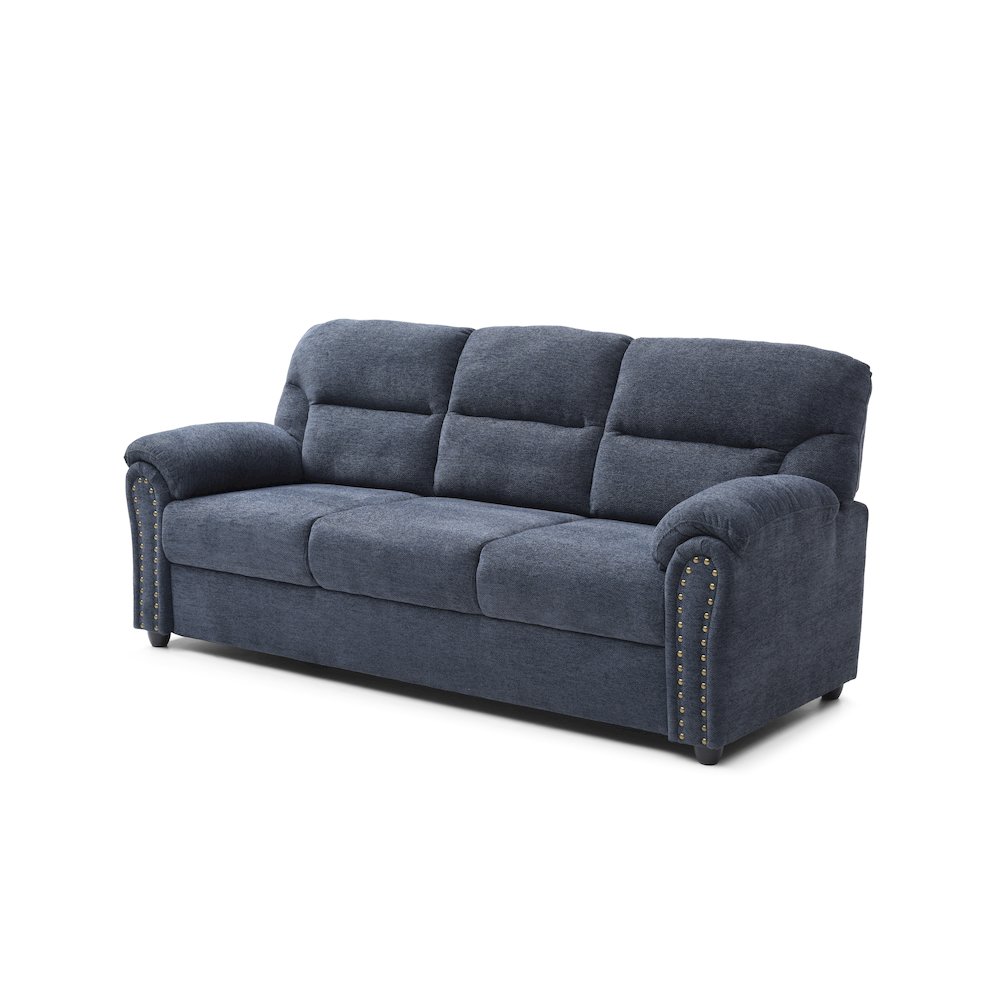 Contemporary Hamilton Sofa Blue. Picture 2