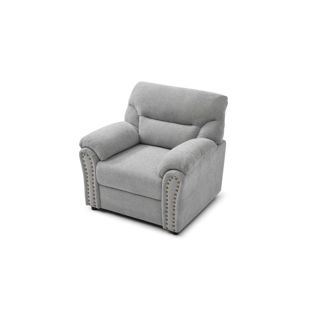 Contemporary Hamilton Chair Gray. Picture 3