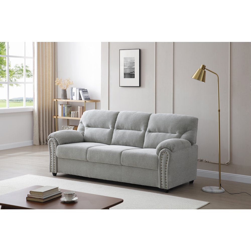 Contemporary Hamilton Sofa Gray. Picture 5