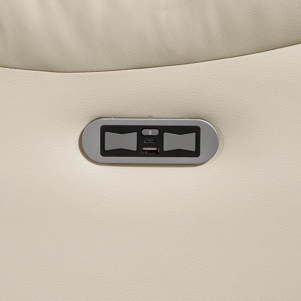 Sensa Power Reclining Loveseat.withBluetooth Speaker with Led Belt Beige. Picture 7