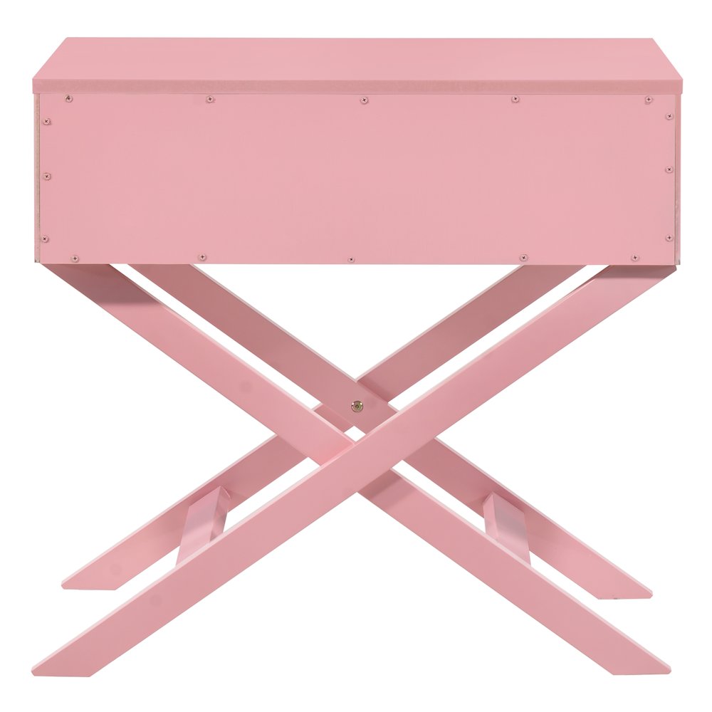Glory Furniture Xavier Nightstand , Pink. Picture 4