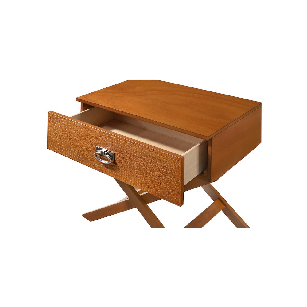 Glory Furniture Xavier Nightstand , Oak. Picture 4