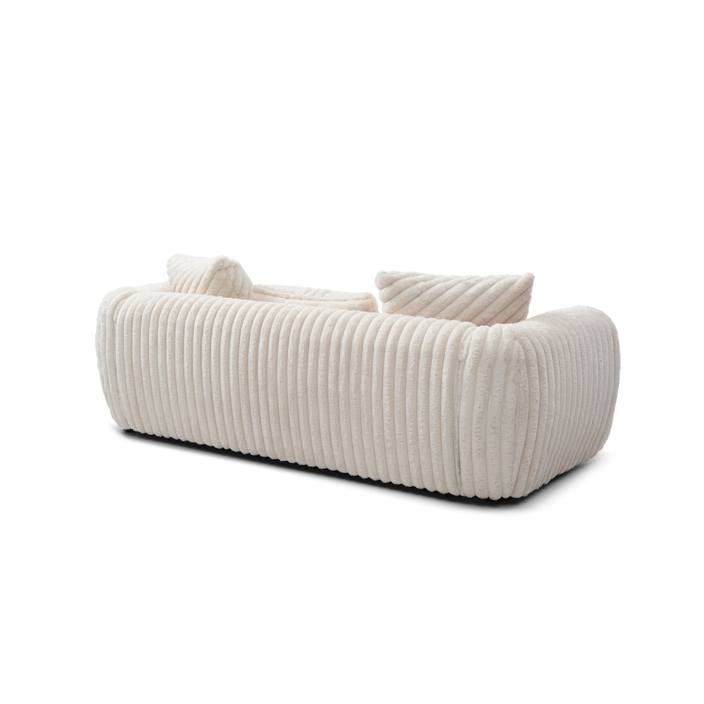 Contemporary Cancun Sofa , White. Picture 4