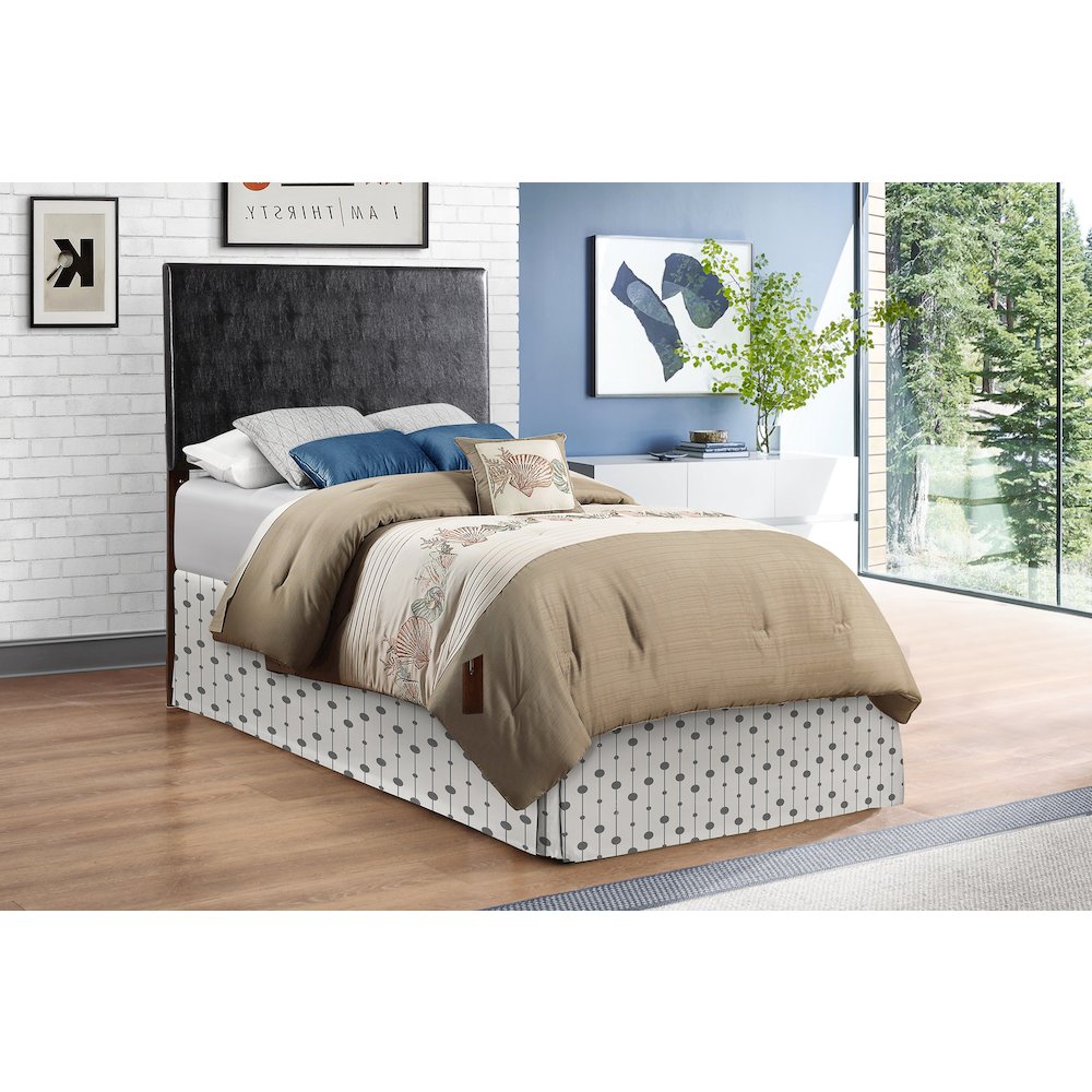 Glory Furniture Nova Twin Headboard in Black Color. Picture 6