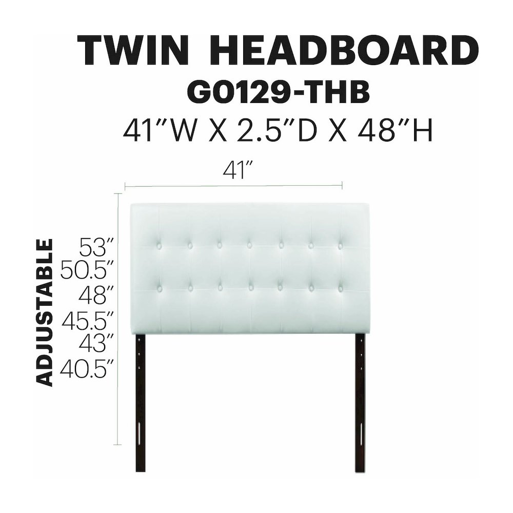 Glory Furniture Super Nova Twin Headboard in White Color. Picture 7