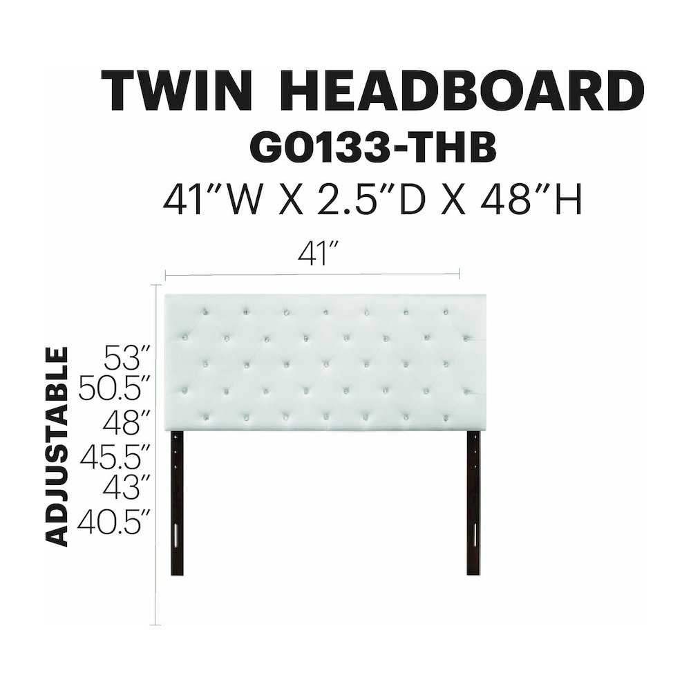 Glory Furniture Super Nova Twin Headboard in White Color. Picture 7
