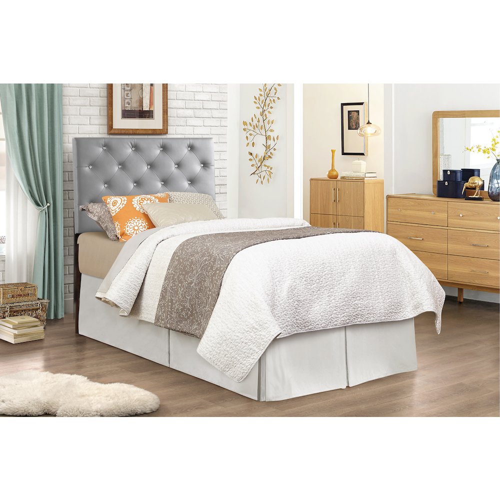 Glory Furniture Super Nova G0134-THB Twin Headboard, Light Gray. Picture 6