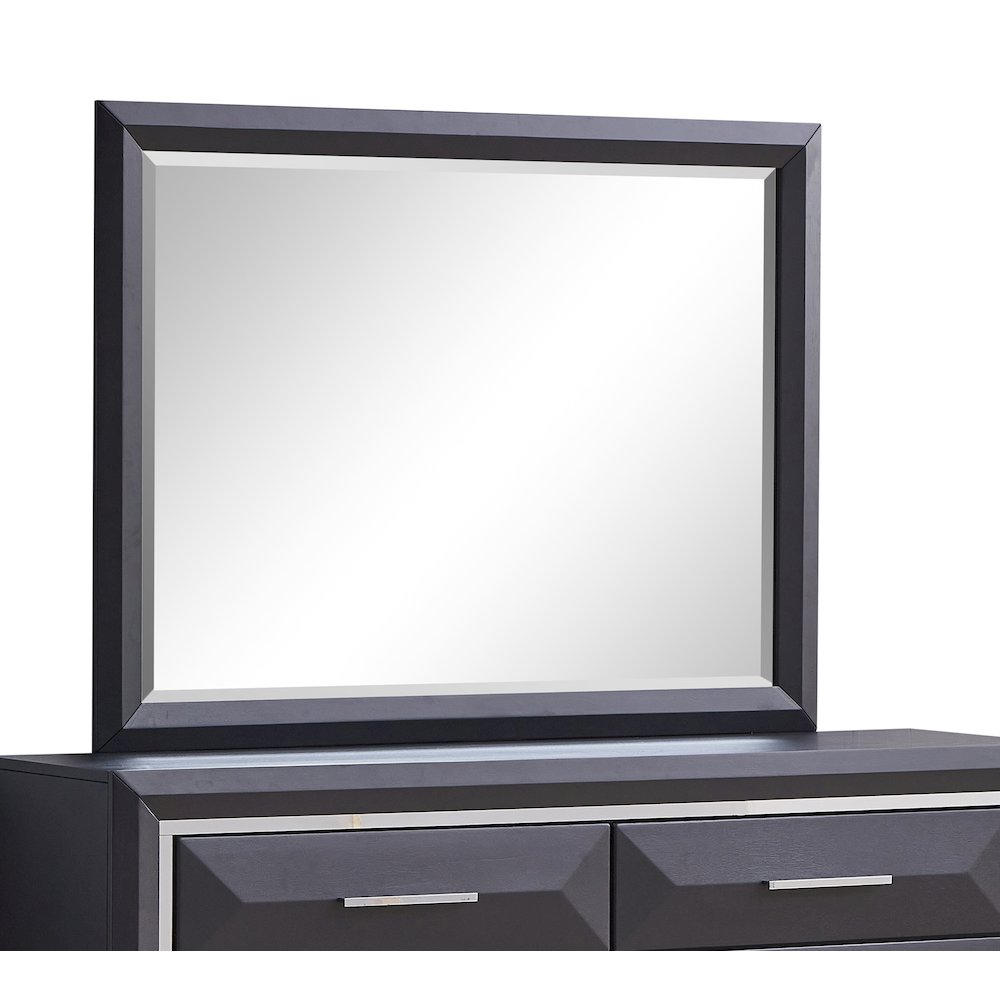 Glory Furniture Liverpool Mirror in Black Color. Picture 4