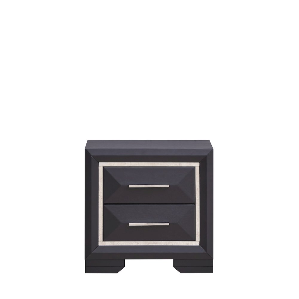Glory Furniture Liverpool Nightstand in Black Color. Picture 3