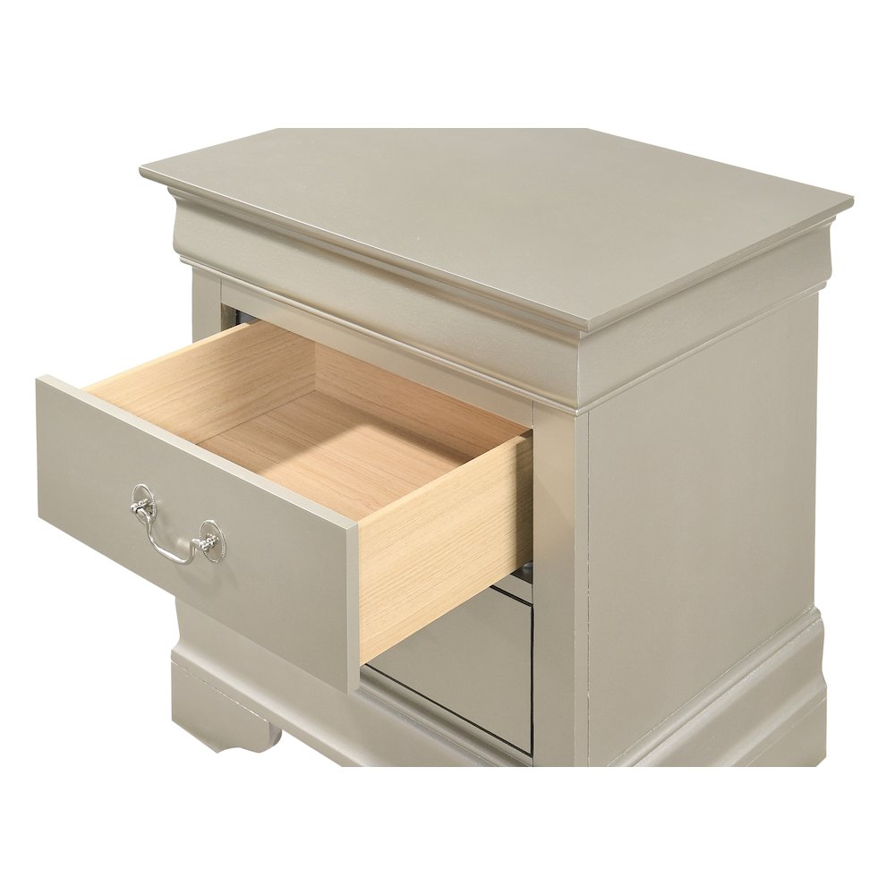 Glory Furniture LouisPhillipe Night Stand in Champagne Color. Picture 3