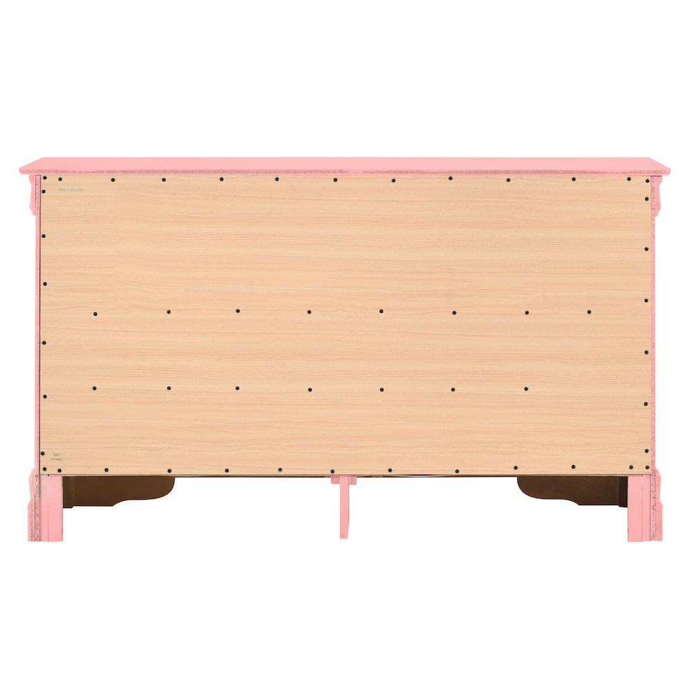 Glory Furniture LouisPhillipe Dresser in Pink Color. Picture 4