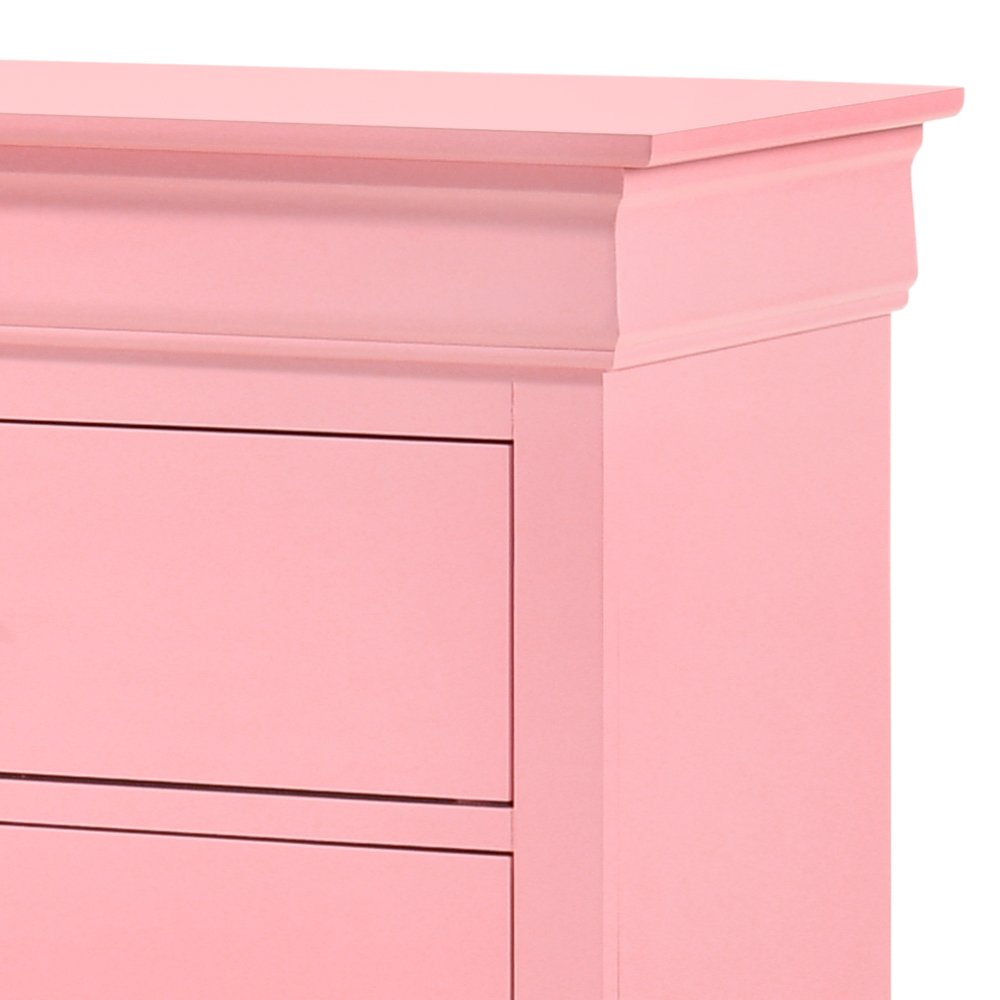 Glory Furniture LouisPhillipe Dresser in Pink Color. Picture 5