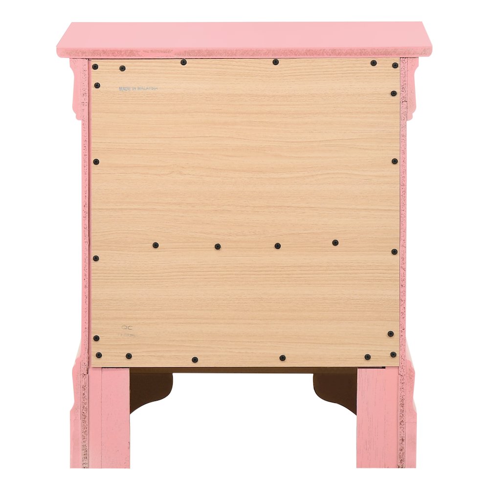 Glory Furniture LouisPhillipe Night Stand in Pink Color. Picture 4