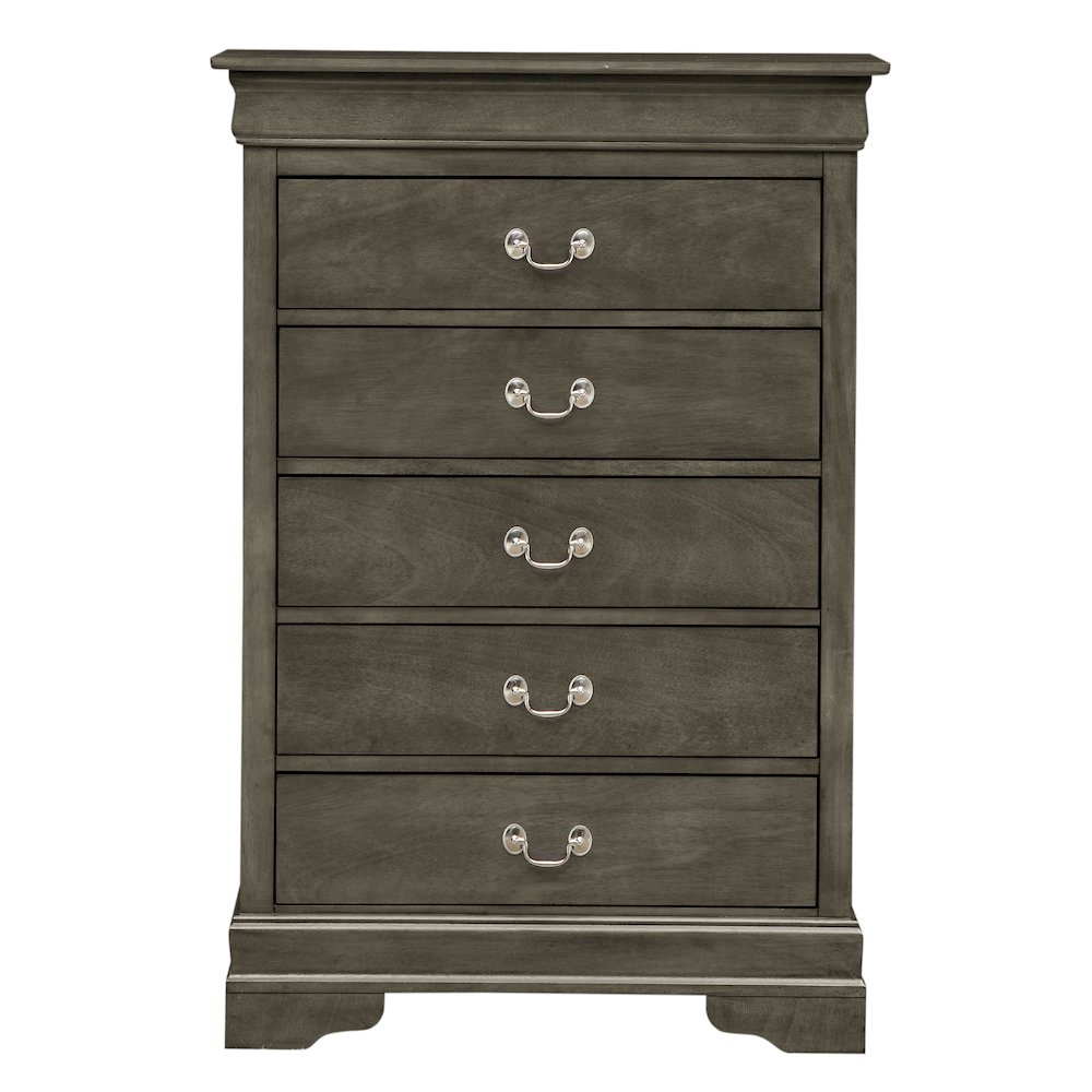 Glory Furniture LouisPhillipe Chest in Gray Color. Picture 2