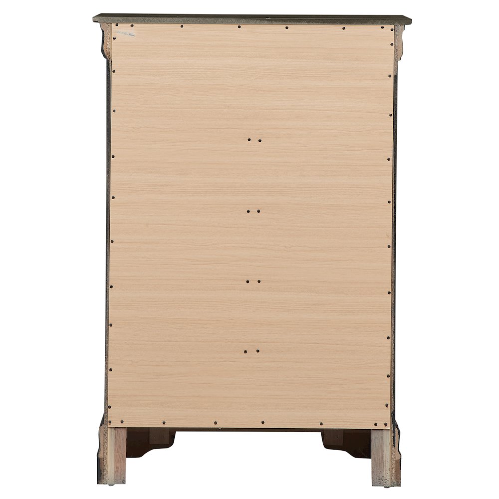 Glory Furniture LouisPhillipe Chest in Gray Color. Picture 4