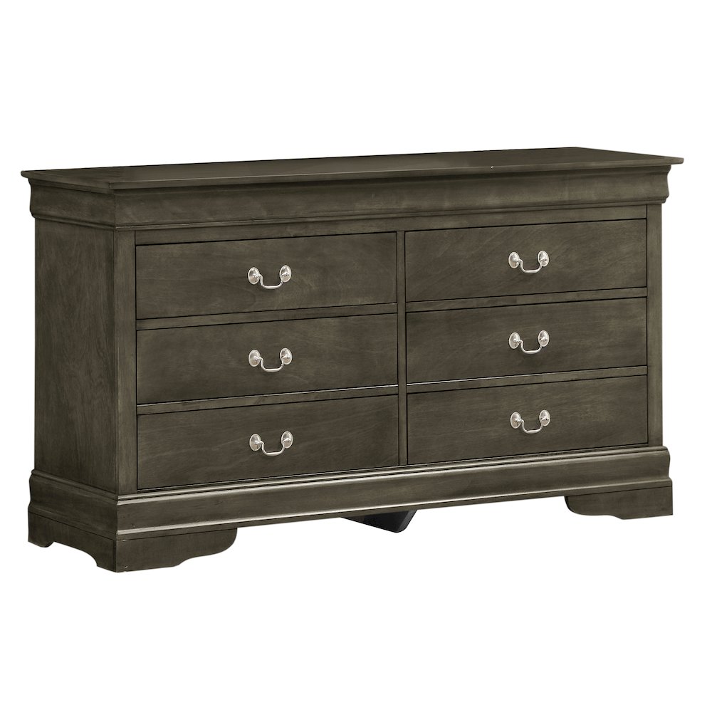 Glory Furniture LouisPhillipe Dresser in Gray Color. Picture 1