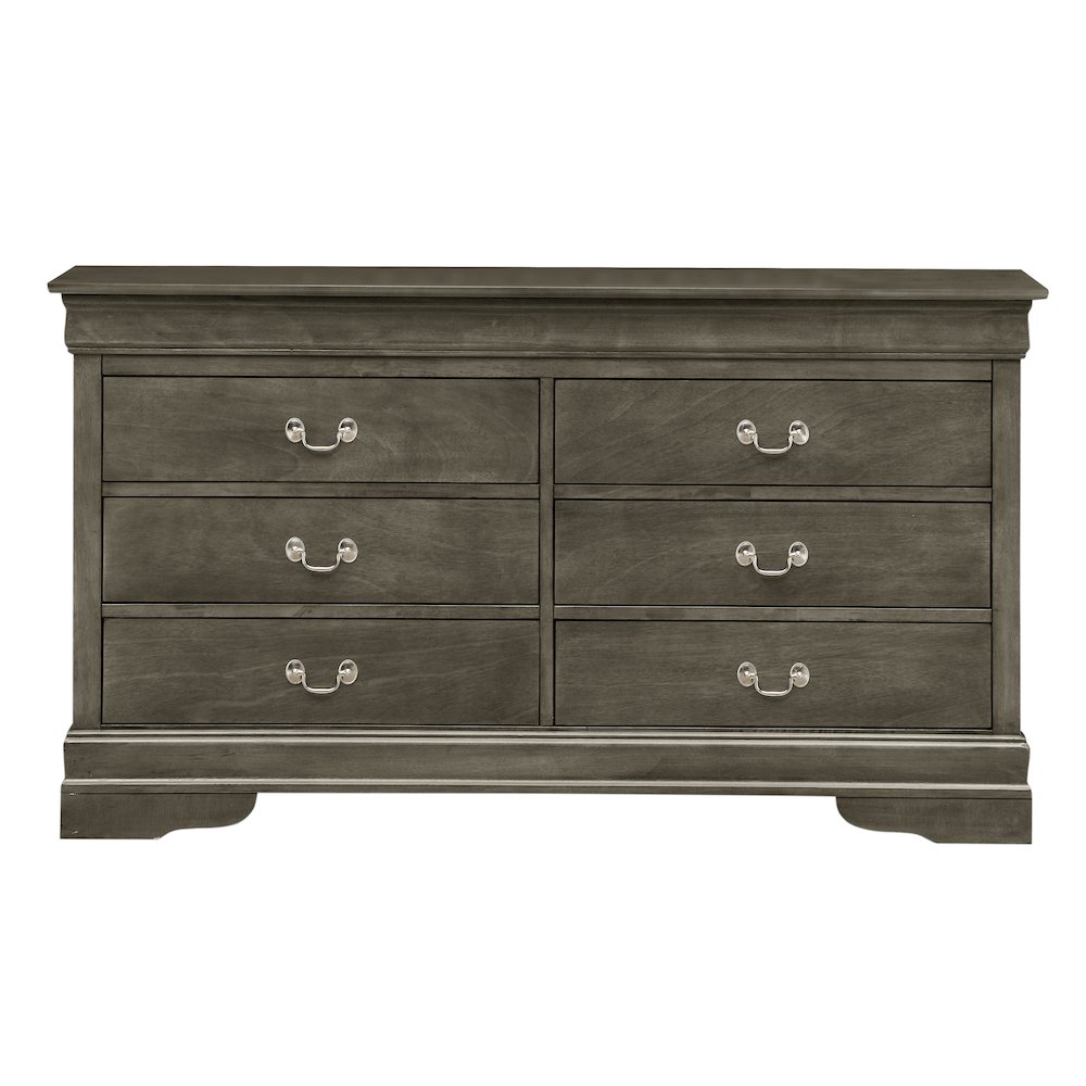 Glory Furniture LouisPhillipe Dresser in Gray Color. Picture 2