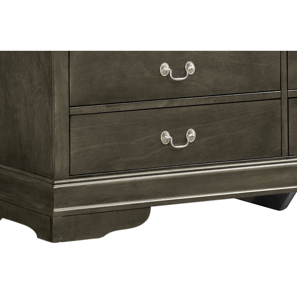 Glory Furniture LouisPhillipe Dresser in Gray Color. Picture 4