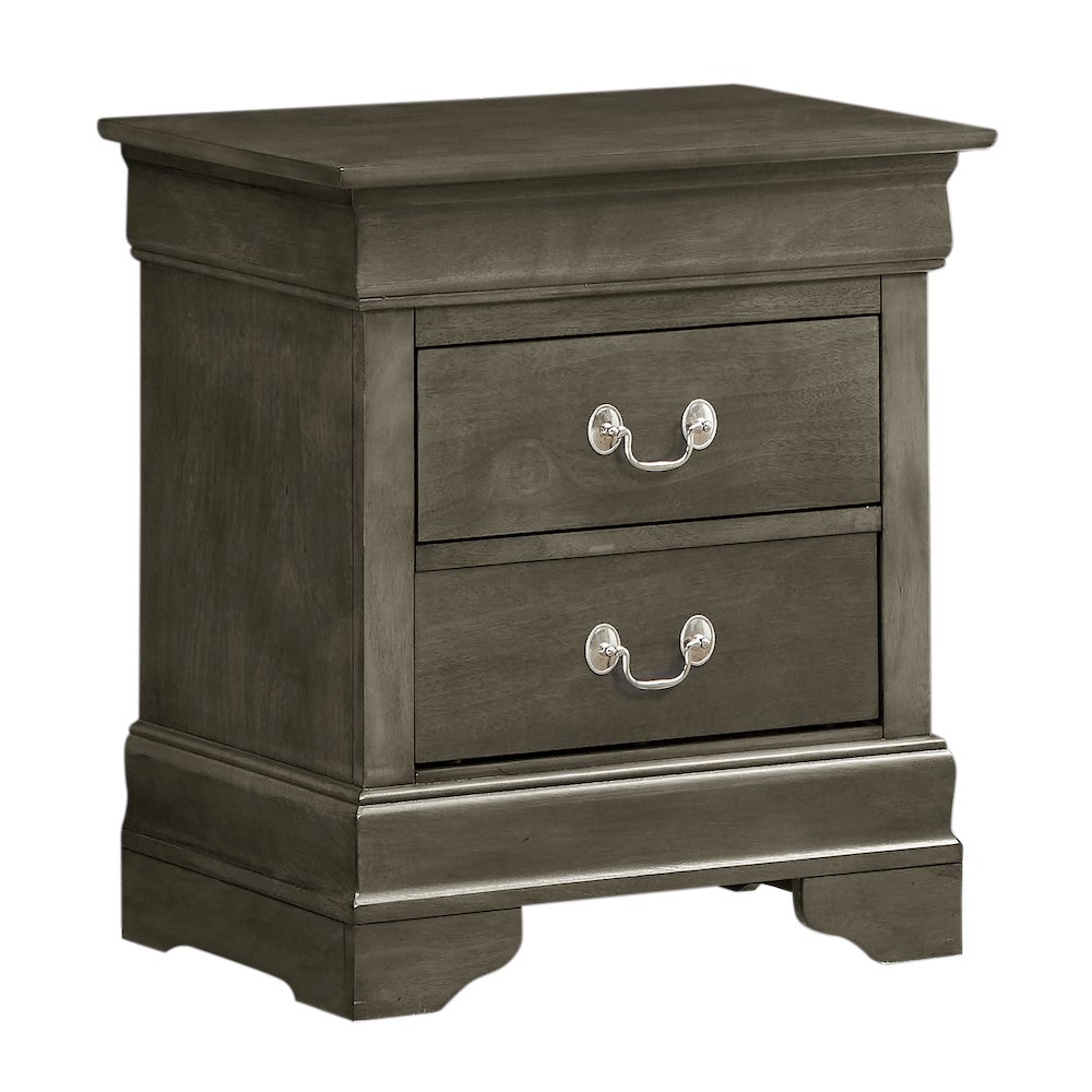 Glory Furniture LouisPhillipe Night Stand in Gray Color. Picture 1