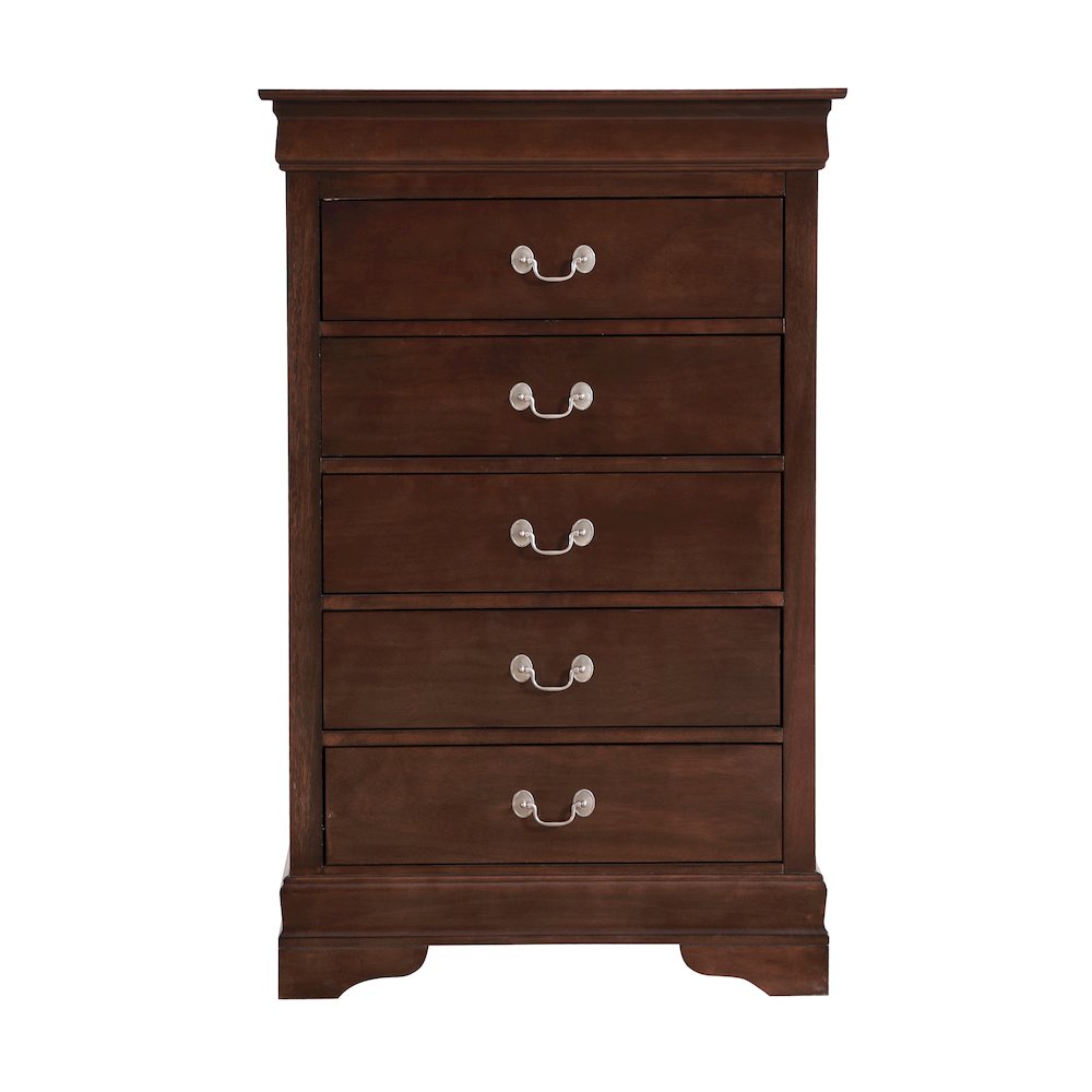 Glory Furniture LouisPhillipe Chest in Cappuccino Color. Picture 2